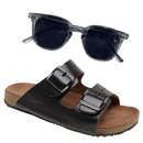Combo Black Verão: Sandália Birkenstock+ Óculos Lumis de BRINDE!
