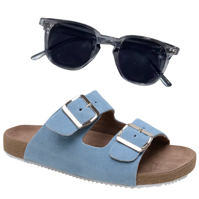 Combo Black Verão: Sandália Birkenstock+ Óculos Lumis de BRINDE!