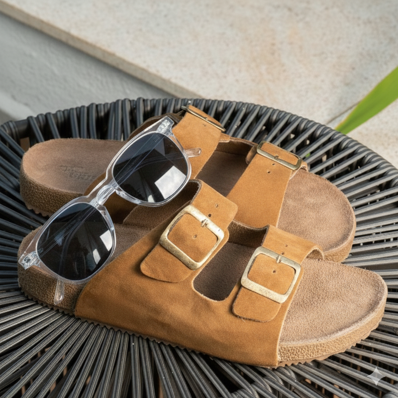 Combo Black Verão: Sandália Birkenstock+ Óculos Lumis de BRINDE!