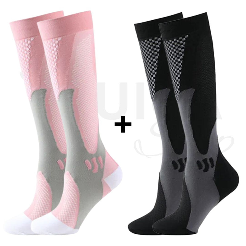 Meia Compression Socks - Alívio Imediato de Dores - COMPRE 1 PAR LEVE 2!