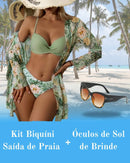 Kit Biquini e Saída de Praia 2023 + Óculos de Sol de Brinde🔥 - Rumo ao milhão💸