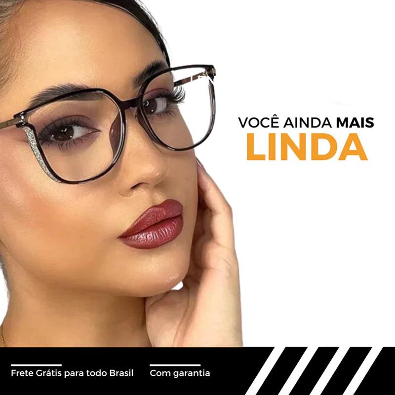 Óculos Feminino Crystal Fashion - ÚLTIMAS UNIDADES - Rumo ao milhão💸