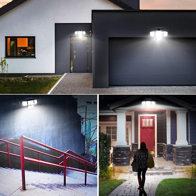 Holofote Solar LED 800W com 3 Cabeças - PowerLight - Rumo ao milhão💸