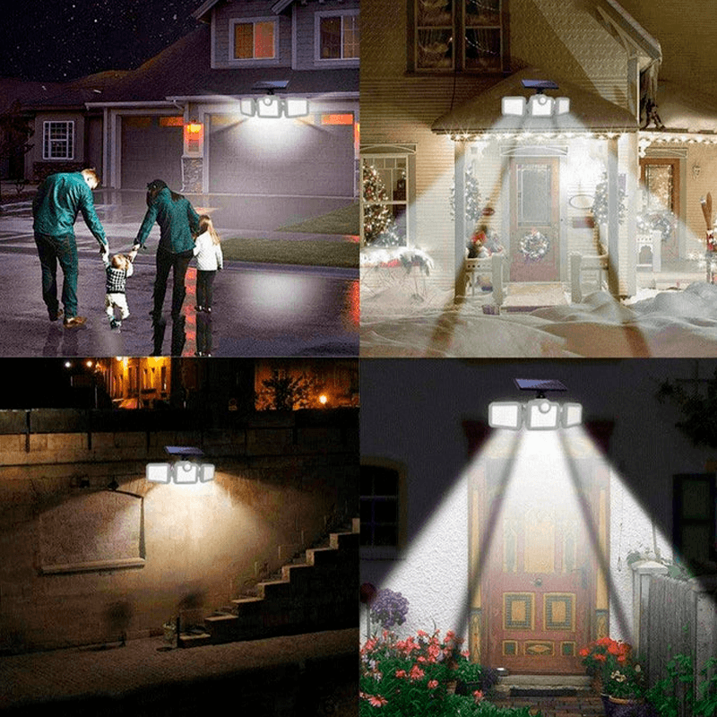 Holofote Solar LED 800W com 3 Cabeças - PowerLight - Rumo ao milhão💸